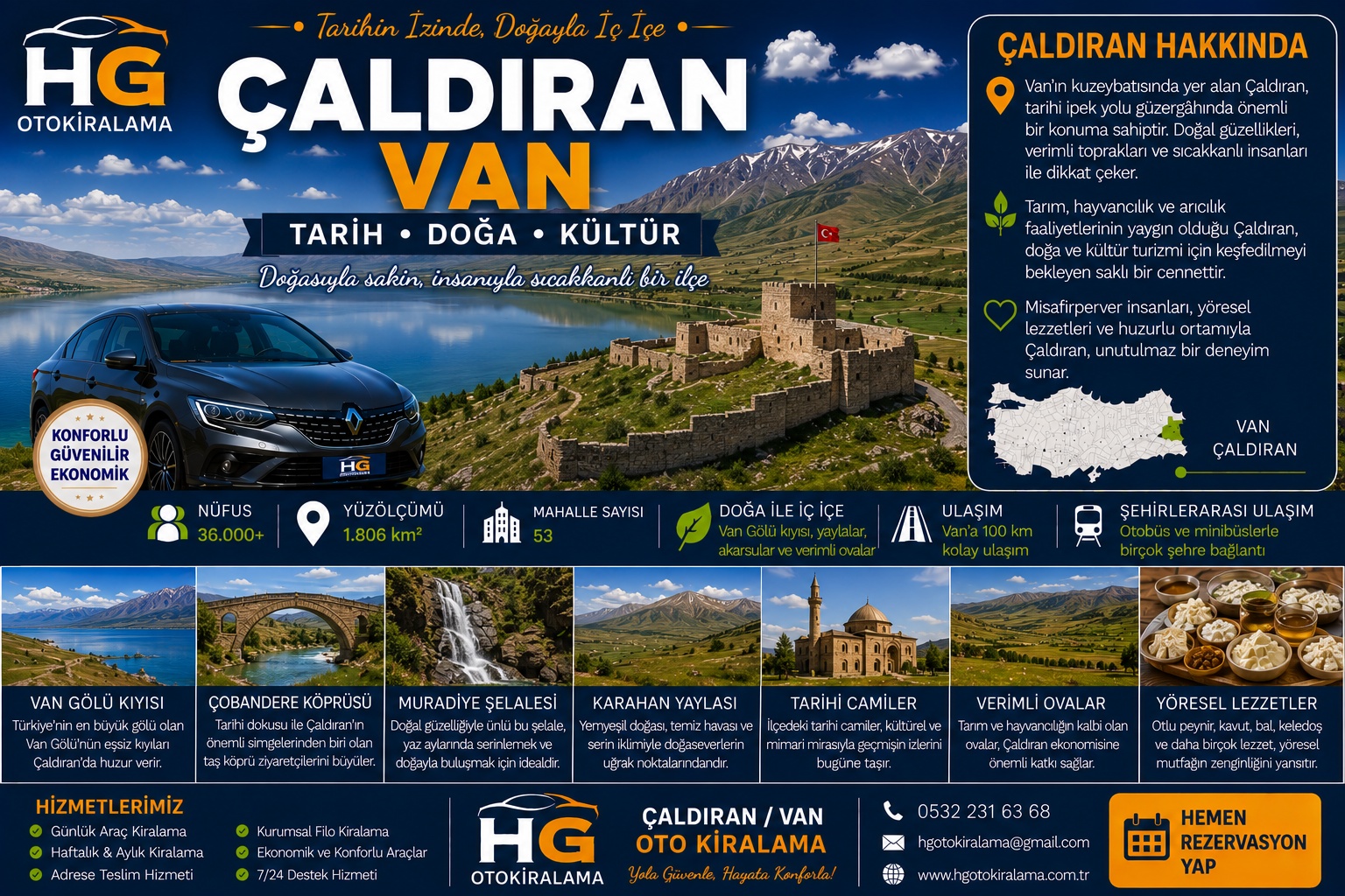 Çaldıran Van araç kiralama | HG Blog