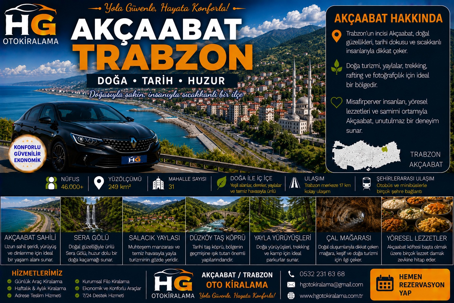 Akçaabat Trabzon araç kiralama | HG Blog