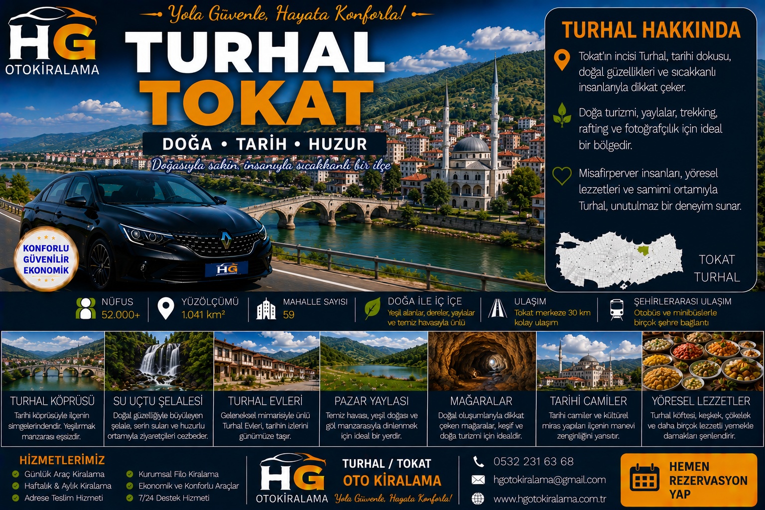 Turhal Tokat araç kiralama | HG Blog