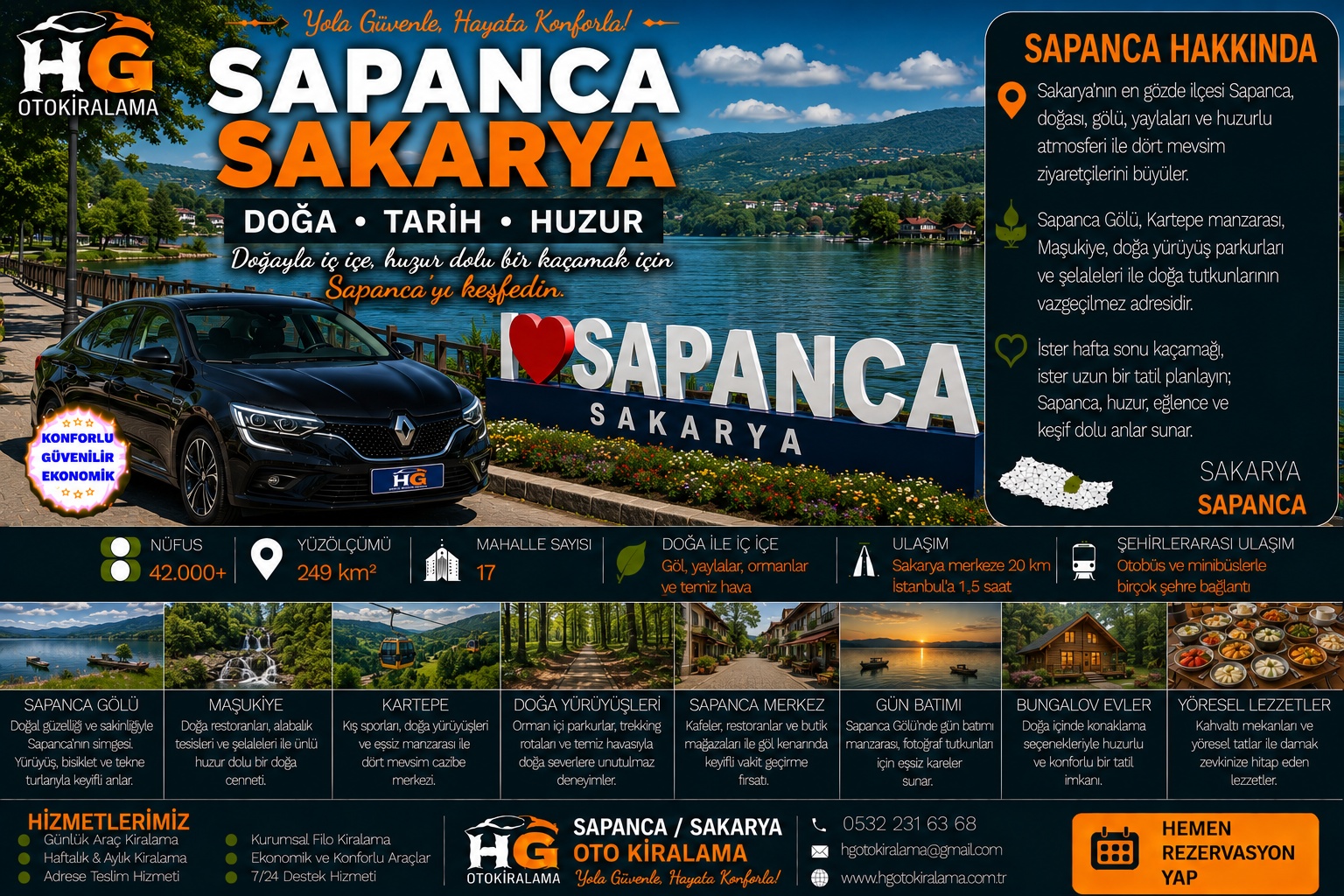 Sapanca Sakarya araç kiralama | HG Blog